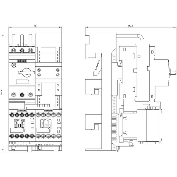 Siemens 3RA2210-1BD15-2AP0, 204 mm, 246 mm, 326 mm, 222 mm, 1,7 kg, 1 styck