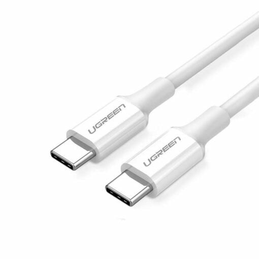 Ugreen US300 - USB-kabel - USB-C (hane) till USB-C (hane) - 20 V - 5 A - 2 m - USB-strömförsörjning (100W) - vit