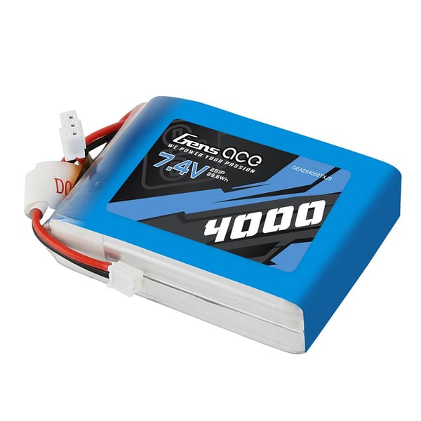 Gens Ace 4000mAh 7.4V 1C LiPo akku