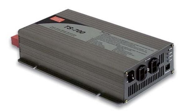 MEAN WELL TS-700-248B, Universell, 42 - 60 V, 700 W, 240 V, Svart, DC-to-AC