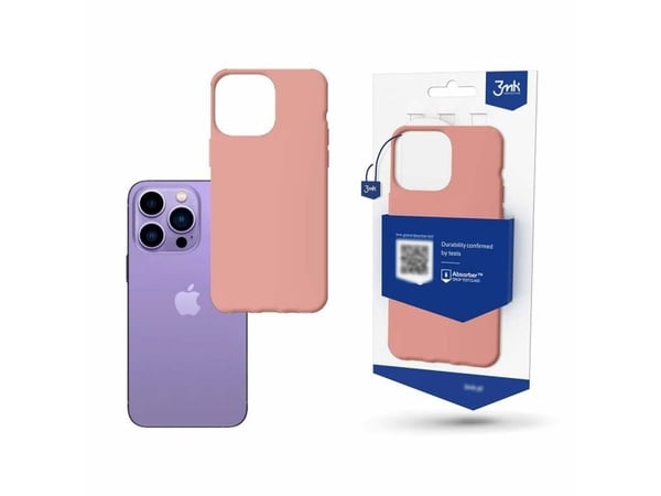 iPhone 14 Pro-deksel fra 3mk Matt Case-serien - rosa