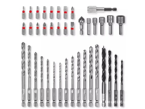 Einhell 49109053, Drill, Drill bit set, 25 mm, Løvtre, Murverk, Plast, Blad metall (tynn), Tre, Kull stål, Sort, Sølv