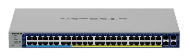 NETGEAR Smart GS752TXUP - V3 - kytkin - L3 Lite - älykäs - 48 x 10/100/1000 (PoE++) + 4 x 10 Gigabit SFP+ - pöytä, telineasennettava - PoE++