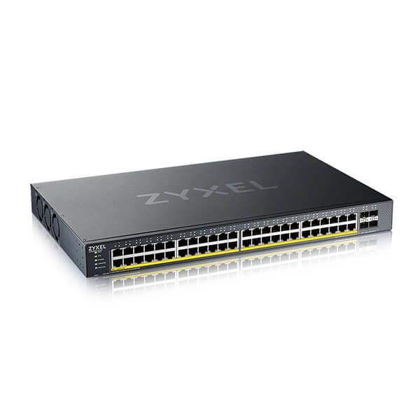 Zyxel XGS1935 Series XGS1935-52HP - Switch - administrert - L3 Lite - smart - 48 x 10/100/1000 (PoE) + 4 x 10 Gigabit SFP+ (opplenke) - rackmonterb...