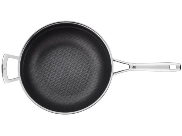 WMF Profi Resist - Wok - 28 cm - ikke-klebende - svart, rustfritt stål