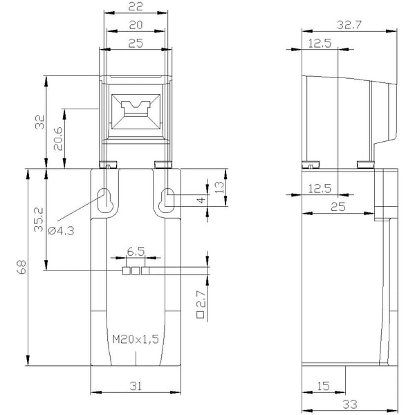 Siemens 3SE5212-3RV40 Turvarajakytkin 4 A IP66, IP67 1 kpl 1 kpl