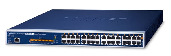 Cablenet UPOE-1600G, Gigabit Ethernet (10/100/1000), Strøm over Ethernet (PoE), Rack-montering