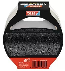 TESA Ultra Power, Transparent, Reparation, Polypropylen (PP), Metall, PVC, Tuff, Slät, 35 N/cm