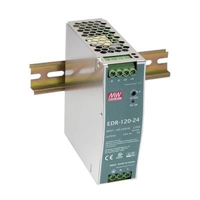 MEAN WELL EDR-120-12, 90 - 264 V, 120 W, 12 V, 10 A, RoHS, 40 mm
