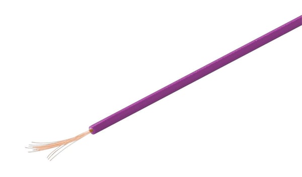 Isolerad koppartråd, 10 m, violett