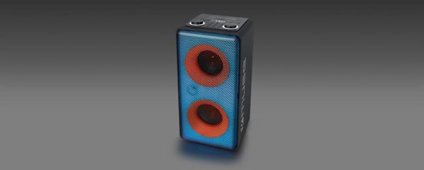 Muse M1808DJ, 150 W, Kaapeli & johto, Lajittelu, Kolmivärinen, LED, Liesi, valo