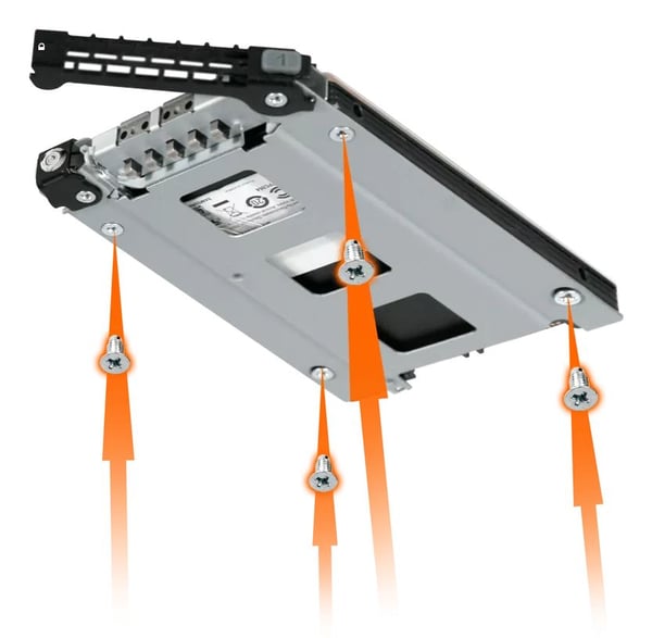 Icy Dock MB998TK-B, SSD-kabinett, 2.5", NVMe-oF, SATA, Serial ATA II, Serial ATA III, Svart, Sølv