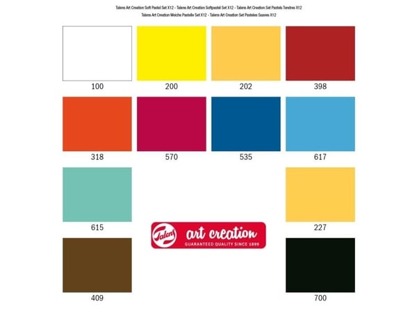 Talens Art Creation myk pastel sett | 12 farger Talens Art Creation myk pastel sett | 12 farger