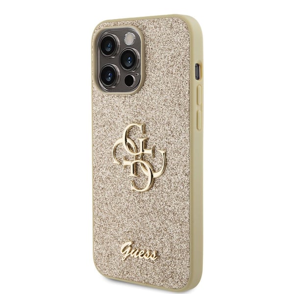 GUESS , Mobilskal, Apple, Apple iPhone 15 Pro Max, 17 cm (6.7"), Guld