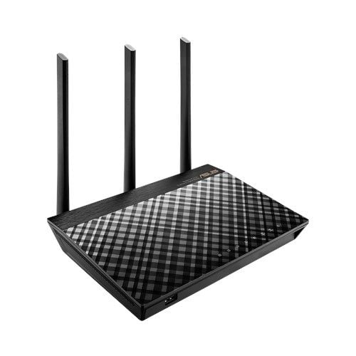 ASUS RT-AC1900U, Wi-Fi 5 (802.11ac), Dual-band (2,4 GHz / 5 GHz), Nätverksansluten (Ethernet), Svart, Bordsrouter