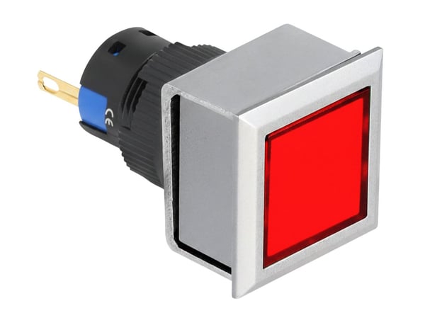 DeLOCK 22057, Ammattityövalot koneeseen, LED, 1 lamppua, Muovi, musta, Hopea, Punainen