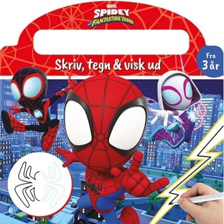 Marvel - Spidey - skriv och sudda (block med icke-permanent penna)