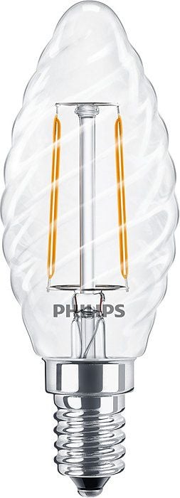 Philips CorePro - LED-glödlampa med filament - form: ST35 - klar finish - E14 - 2 W (motsvarande 25 W) - klass E - varmt vitt ljus - 2700 K