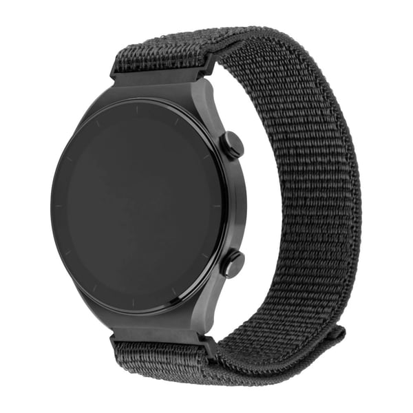 FIXED - Klokkestropp for smart armbåndsur - nylon, quick release, 20 mm - 160-210 mm - mørk grå