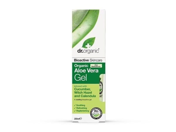 Dr Organic Aloe Vera -kurkkugeeli 200 ml