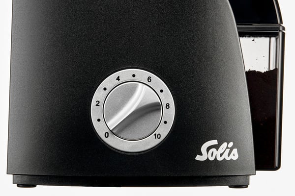 Solis Scala Zero Static, Siemenjauhennin, 300 g, Ruostumaton teräs, Musta, Hopea, ABS-synteettinen, 135 W