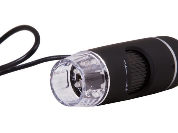 Levenhuk DTX 90, Digitaalinen mikroskooppi, Musta, 300x, 10x, LED, Valkoinen