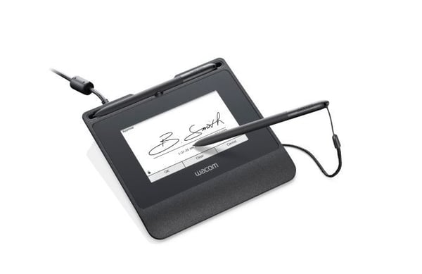 Wacom STU-540 - Signaturterminal m/ LCD-skjerm - 10,8 x 6,5 cm - elektromagnetisk - kabling - seriell, USB 2.0 - svart