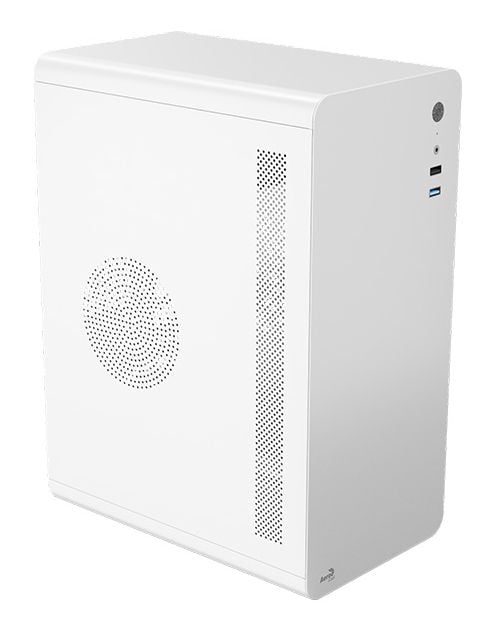 AeroCool CS-110-S-WT-v1 PC-kabinett Micro-ATX/Mini-ITX, hvitt