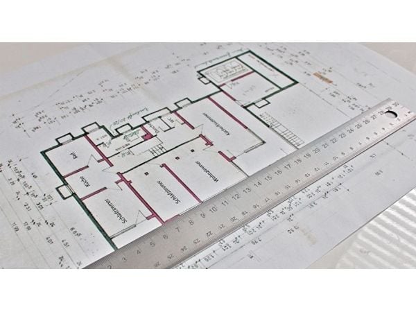Wedo 52 5130, Pöytäviivain, Terästä, Hopea, 300 mm, 1 kpl
