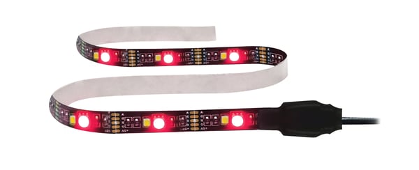 DELTACO SMART HOME - Lysslynge - LED - 60 LEDs/m - RGB-lys - 2 m - svart