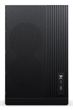 Phanteks XT M3 - Tower - micro ATX - genomskinlig sidopanel (härdat glas) - ingen strömförsörjning (ATX) - svart - USB/ljud