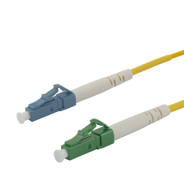 OS2 Fiberkabel, LC - LC, simplex, UPC/APC, 0,5m