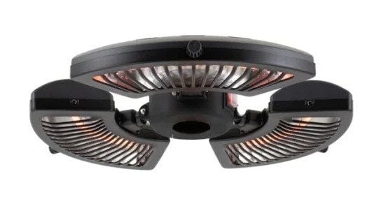 Terrassvärmare parasoll 800/1600/2400 W, HA, HORTUS, svart (211-415)
