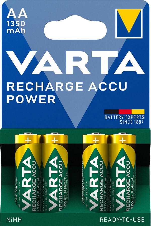 Varta - Batteri AA type - NiMH - (genopladelige) - 1350 mAh (pakke med 4)