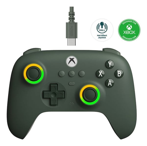 8Bitdo Ultimate C - Håndkonsoll - kablet - mørk grønn - for Microsoft Xbox One, Microsoft Xbox Series S, Microsoft Xbox Series X, PC