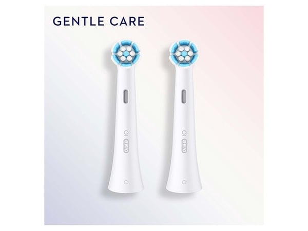 Oral-B iO-vaihtoharjat, 2 kpl, Gentle Care, valkoinen, iO:lle