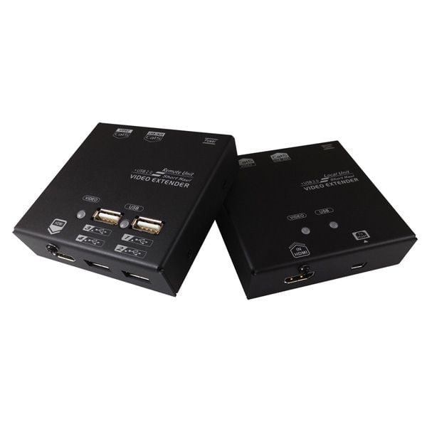 Value KVM Extender over Cat.6, HDMI, 4x USB 60 m, 1920 x 1080 piksler
