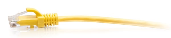 C2G 10ft (3m) Cat6a Snagless Unshielded (UTP) Slim Ethernet Network Patch Cable - Yellow - Koblingskabel - RJ-45 (hann) til RJ-45 (hann) - 3 m - 4....