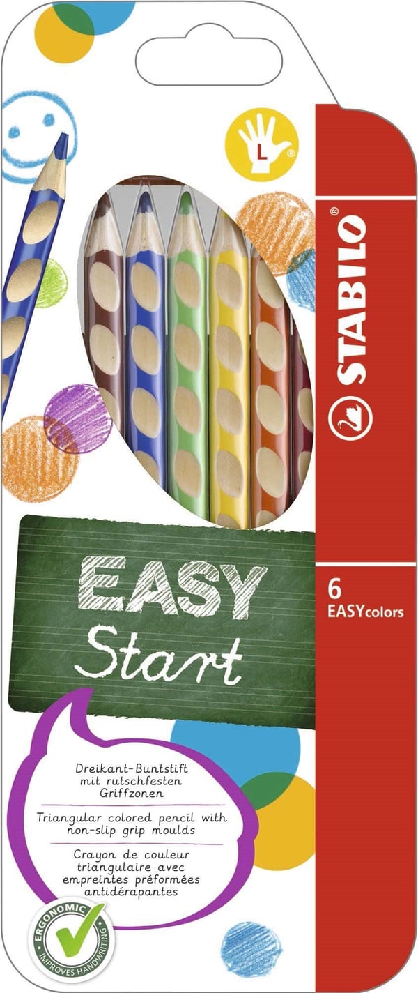 STABILO EASYcolors, 6 stykker
