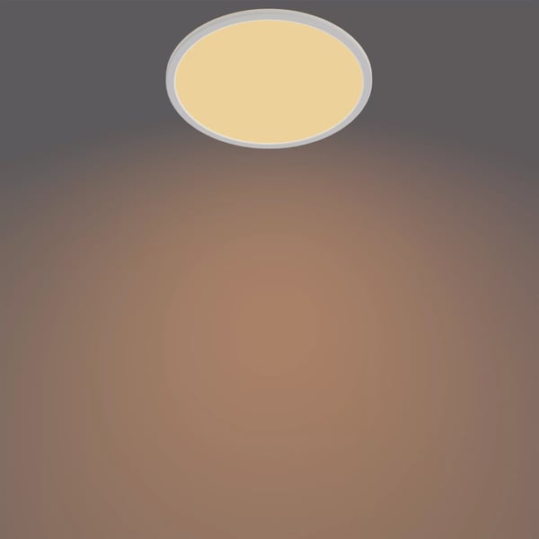 Philips Funksjonell Super Slim-taklampe, 18 W, LED, Ikke-utskiftbare pærer, 1500 lm, IP44, Hvit