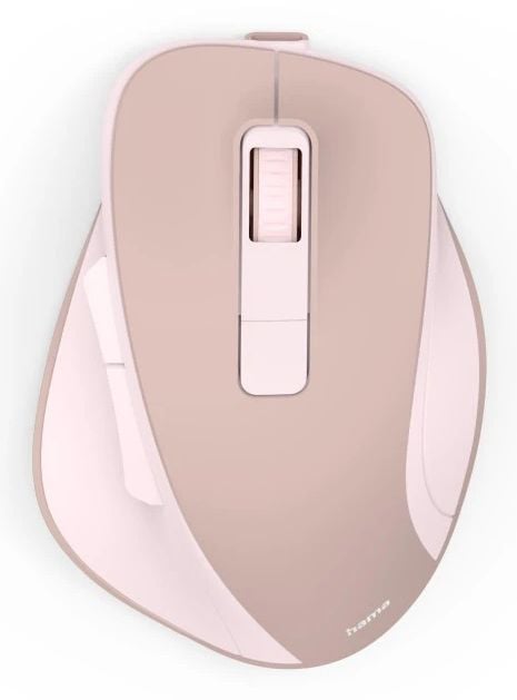 Hama WM-500, Høyre hendt, Optisk, RF kabel-fri, 1600 DPI, Rosa