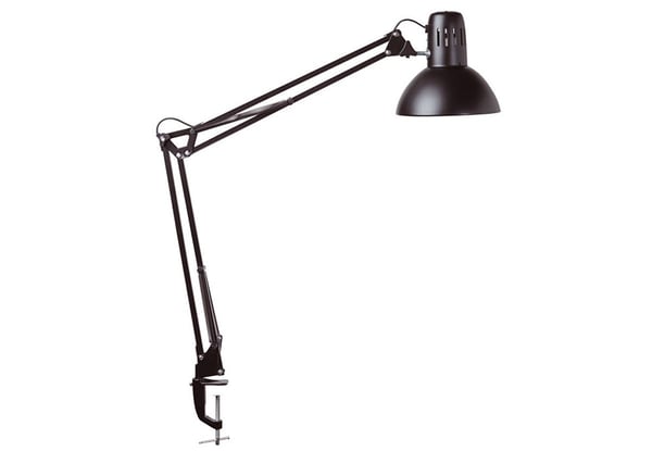 LED desk lamp study desk clamp, black