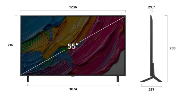 LG 55QNED80A3A QNED-TV 55" 4K UHD, svart
