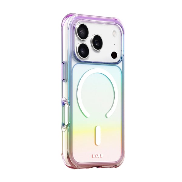 Laut Aero Holo - Baksidedeksel for mobiltelefon - MagSafe-samsvar - polykarbonat, termoplast-polyuretan (TPU) - holo pearl - for Apple iPhone 17 Pro