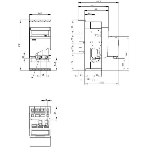 Siemens 3NP1123-1BB22, IP40, 1 stykker, 1,11 kg, 227 mm, 187 mm, 101 mm