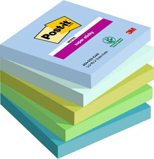 Post-It Tarralaput Oasis, 76 x 76 mm, 5 kpl pakkaus