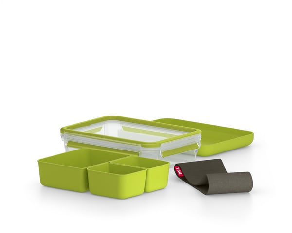 Tefal K31002, Lunsjbeholder, Voksen, Grønn, Gjennomsiktig, Tyskland, 1,2 l, 163 mm
