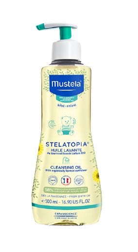 Mustela Bb Stelatopia Shower Oil 500 Ml For Extremely Dry And Atopic Skin