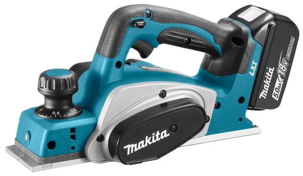 Makita LXT DKP180RTJ - Hyvelmaskin - sladdlös - 82 mm - 2 batterier, laddare medföljer - 18 / 36 V