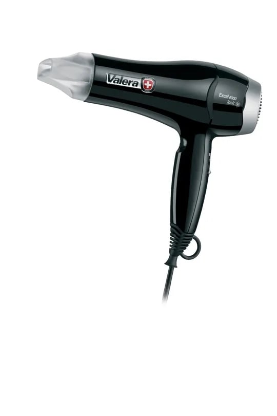 Valera Excel 2000 Ionic hiustenkuivaaja 2000 W, musta/hopea